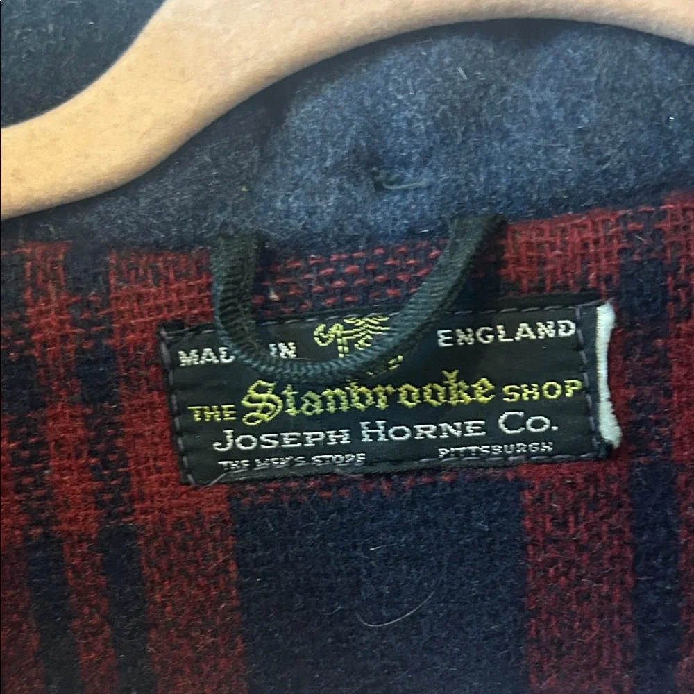 Rare Vintage 60s Men's Boiled Wool Navy Toggle Joseph Horne Coat - Picture 2 of 8